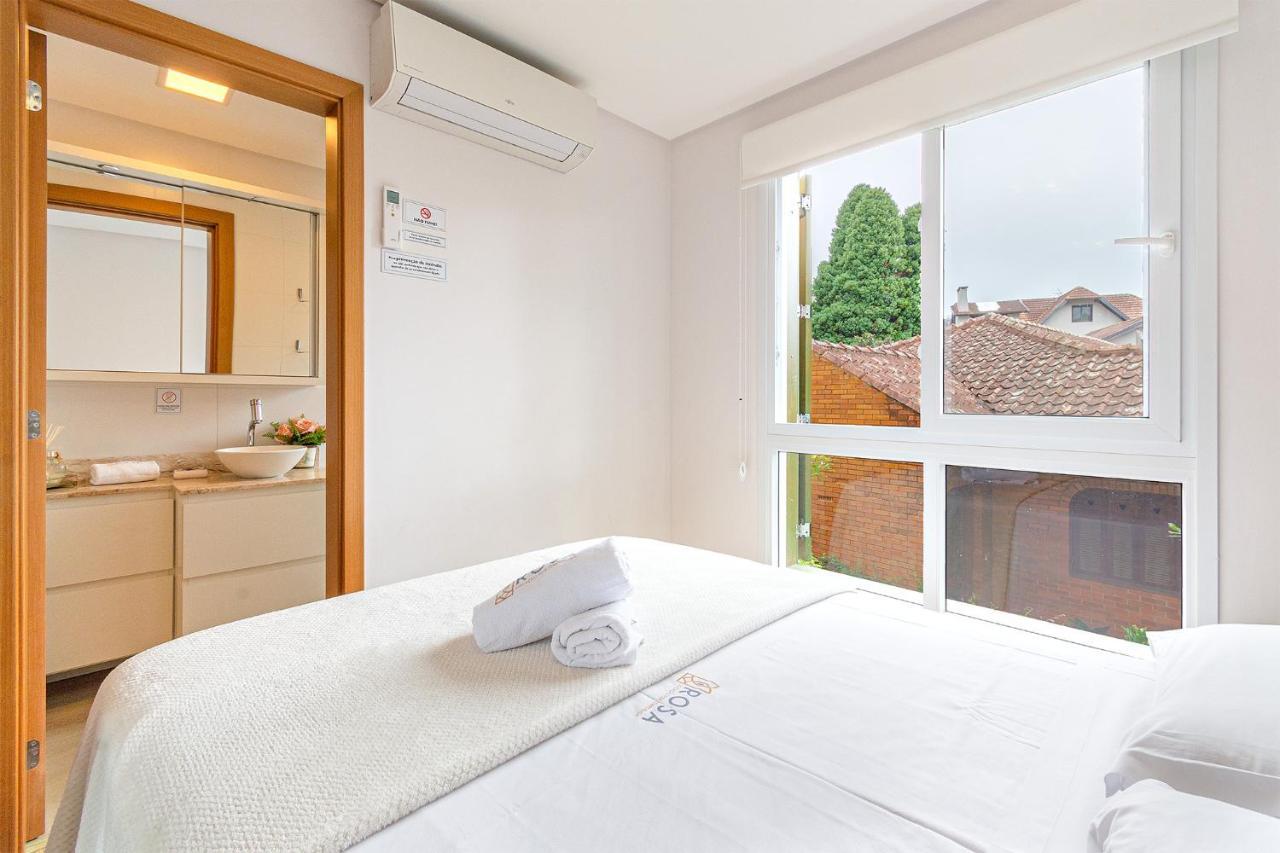 Rosa Apartamento Luxo No Centro Gramado公寓 外观 照片